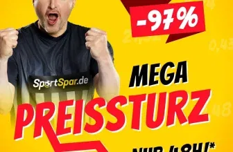 SportSpar Mega Preissturz: Mega Sale mit bis zu 97 % Rabatt (auf UVP)