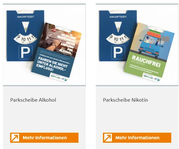 [Userdeal] Gratis Parkscheiben von der Thüringer Landesstelle für Suchtfragen