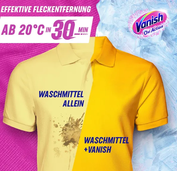 Vanish Oxi Action Pulver Pink Fleckenentferner