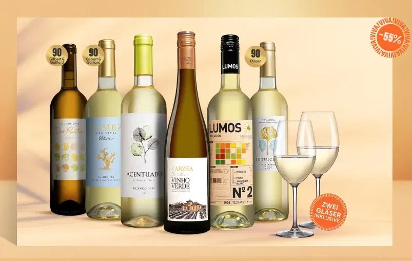 Schnäppchen, Deals und Rabattcodes des Tages - Vinos Blanco Paket vom Spanien-Spezialist