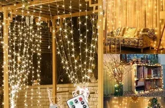 WEARXI Lichterkette 3×3m 300 LED Lichtvorhang 8 Modi (Innen & Außen) für 5,19 € inkl. Prime-Versand (statt 13,00 €)
