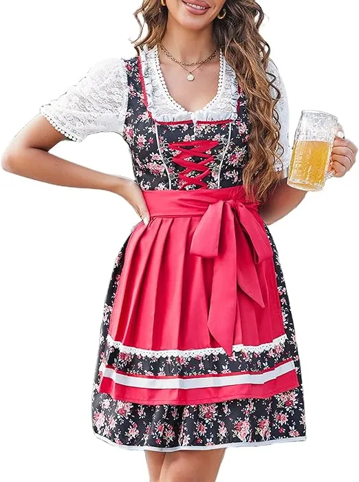 Zeagoo Damen Oktoberfest Dirndl 2-teilig (5 Farben, Gr. XS bis XXL) für 13,49 € inkl. Prime-Versand (statt 26,99 €)