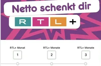 RTL+ gratis sichern: Mit der Netto Bonusjagd bis zu drei Monate RTL+ Basic kostenlos