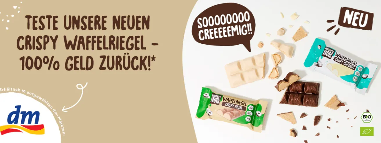 Naughty Nuts Waffelriegel kostenlos testen – Aktion bei dm