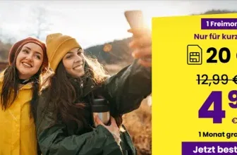 sim24 20 GB 5G Allnet-Flat für 4,99 € / Monat + 1 Monat gratis oder monatlich kündbar