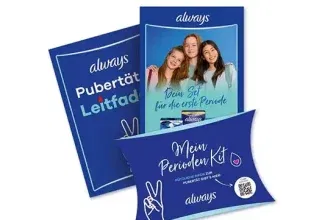 Gratis Perioden-Starter-Kit von Always bei Müller – Unterstützung für Eltern und Töchter zum Schulstart