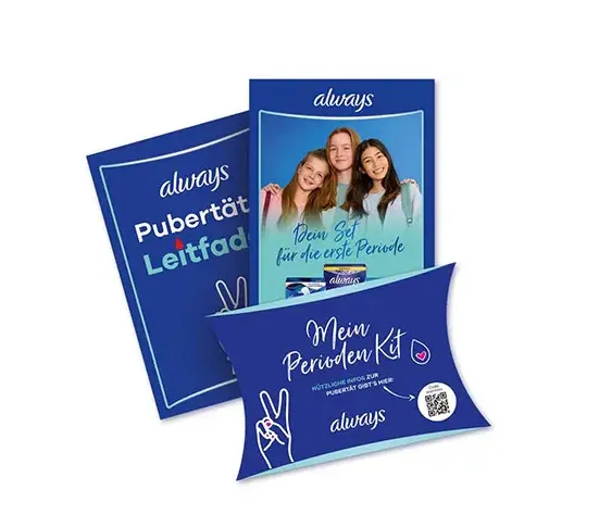 Gratis Perioden-Starter-Kit von Always bei Müller – Unterstützung für Eltern und Töchter zum Schulstart