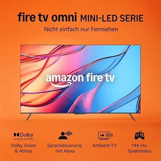 Amazon Fire TV Omni-Mini-LED-Serie QLED-Smart-TV mit 75 Zoll (190 cm) für 1.099,99 € inkl. Versand (statt 1.599,99 €)