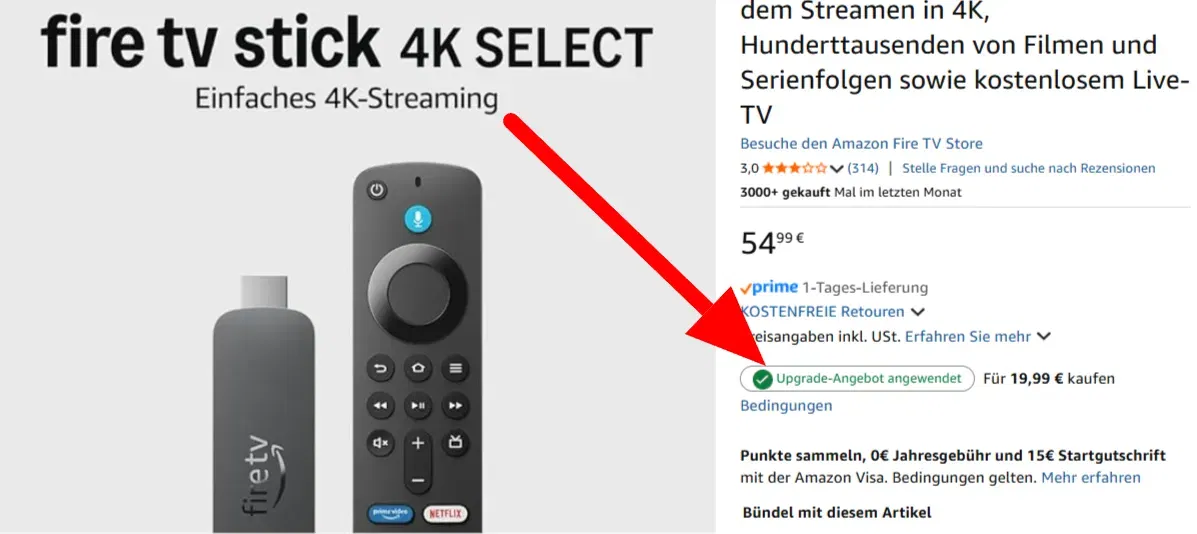 Schnäppchen, Deals und Rabattcodes des Tages - Amazon Fire TV Stick 4K Select neueste Generation