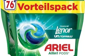 Ariel Waschmittel All-in-1 PODS Touch of Lenor Unstoppables Universal+ (76 Waschkapseln) für 16,98 € inkl. Prime-Versand (statt 22,72 €)