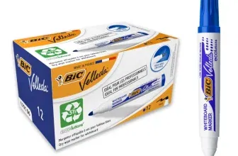 BIC 1701 Whiteboard Marker Velleda ECOlutions (Rundspitze Strichstärke 1,4 mm - 12 Stück blau) ab 6,37 € inkl. Prime-Versand (statt 15,79 €)