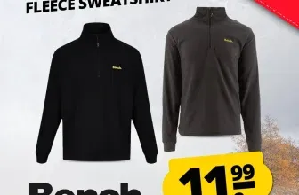 Bench Albany Herren Fleece Sweatshirt BNCH (2 Farben Gr. M bis 2XL) für 16,94 € inkl. Versand (statt 39,99 €)