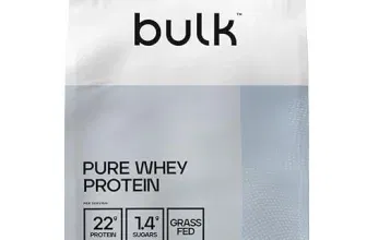 Bulk Pure Whey Protein Pulver Eiweißpulver (Karamell Weiße Schokolade 1 kg) ab 14,24 € inkl. Prime-Versand (statt 21,00 €)