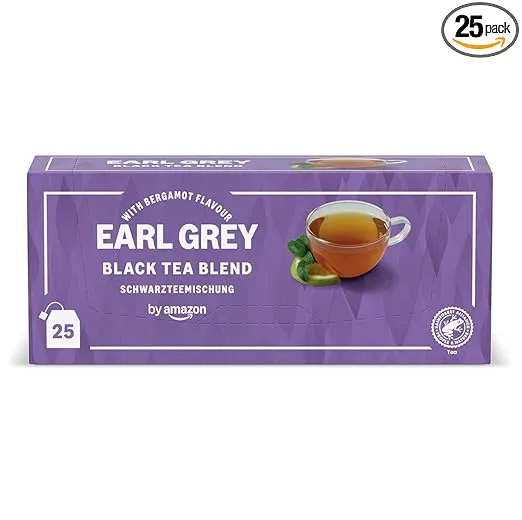 By Amazon Earl Grey Schwarzteemischung 25 Teebeutel ab 1,26 € inkl. Prime-Versand (statt 2,15 €)