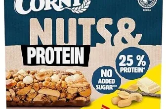 Corny Nuts & Protein Vanilla Nussriegel ohne Zuckerzusatz Mit (3x 35g - 36% Nüssen & 25% Protein) für 2,15 € inkl. Prime-Versand (statt 2,99 €)