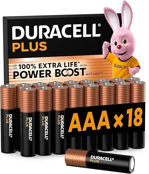 DURACELL Plus AAA-Batterien 18er-Pack ab 14,24 € inkl. Prime-Versand