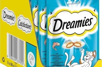 Dreamies Klassiker Katzensnacks mit Lachs 6er Pack (6x60g) ab 6,20 € inkl. Prime-Versand