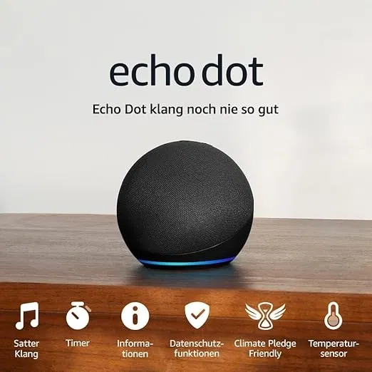 Echo Dot (Neueste Generation) Smarter WLAN- und Bluetooth-Lautsprecher mit Alexa (3 Farben) für 29,99 € inkl. Prime-Versand (statt 64,99 €)