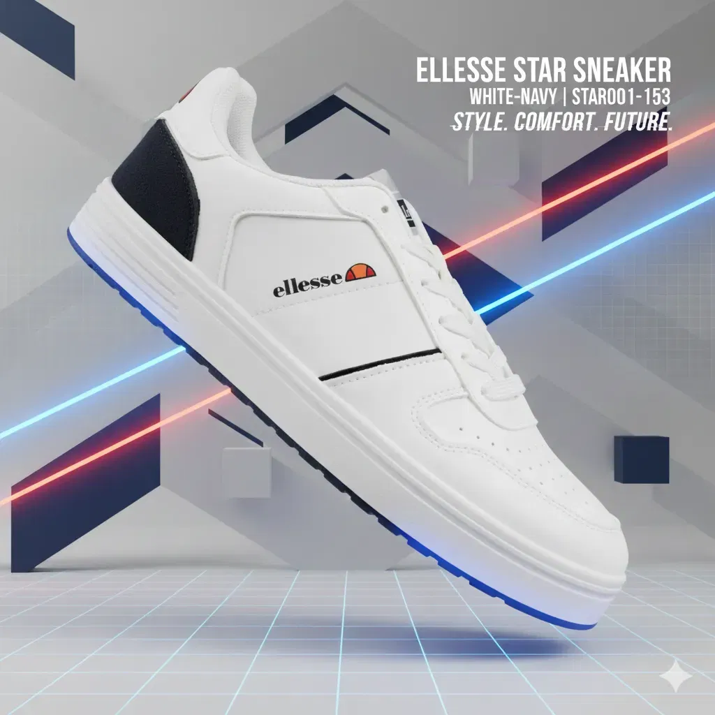 Ellesse Star Herren Sneaker Weiss Navy