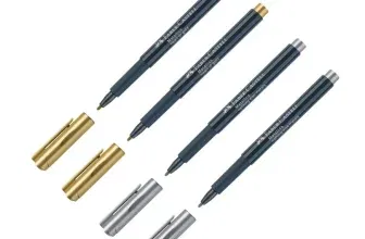 FABER-CASTELL 205073 – Metallics Marker mit Faserspitze (gold und silber – 4 Stück) für 4,98 € inkl. Prime-Versand (statt 7,80 €)