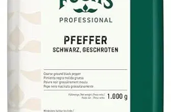 Fuchs Professional – Pfeffer schwarz geschrotet (1 kg) ab 12,60 € inkl. Prime-Versand (statt 24,55 €)