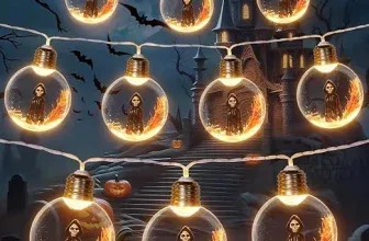 GEARLITE Halloween Deko Lichterkette Sensenmann (2M 10 LED IP65 für Außen) für 4,99 € inkl. Prime-Versand (statt 9,99 €)
