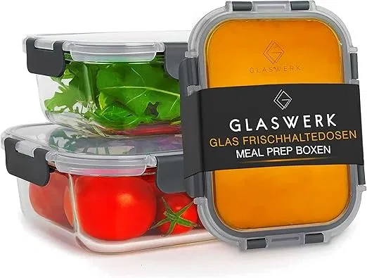 GLASWERK Frischhaltedose für Lebensmittel (640, 1040, 1520 ml, ohne Unterteilung) für 17,63 € inkl. Prime-Versand (statt 28,99 €)