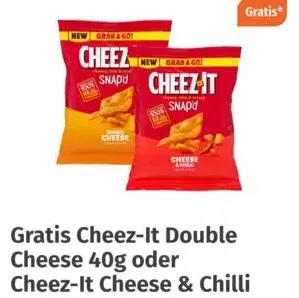 Gratis-Coupon bei Müller: Cheez-It Double Cheese oder Cheese & Chilli kostenlos sichern