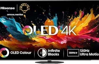Hisense 55A85N 139cm (55 Zoll) Fernseher 4K UHD OLED Smart TV 120Hz HDMI 2.1 für 499,00 € inkl. Versand (statt 666,00 €)