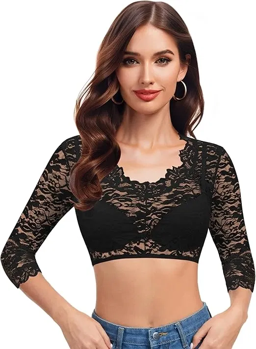 Hotouch Damen Dirndlbluse (2 Farben, Gr. XS bis 3XL) für 9,74 € inkl. Prime-Versand (statt 19,99 €)