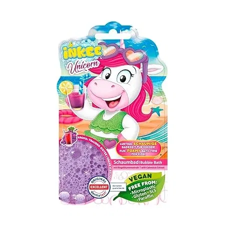 INKEE – Bubble Bath Liquid Unicorn Einhorn Badezusatz für Kinder (40g) ab 1,02 € inkl. Prime-Versand (statt 1,99 €)