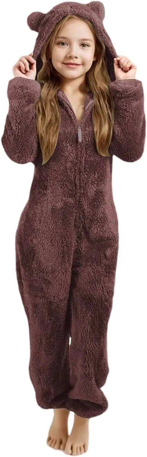Jumpsuit – Warmer Kinder Schlafanzug Fleece Overall mit Reißverschluss (vers. Desings) für 9,99 € inkl. Prime-Versand (statt 19,99 €)