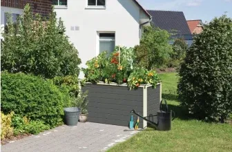 Karibu Karibu Hochbeet Lyss aus Holz mit Folie für 70,99 € inkl. Versand (statt 94,99 €)