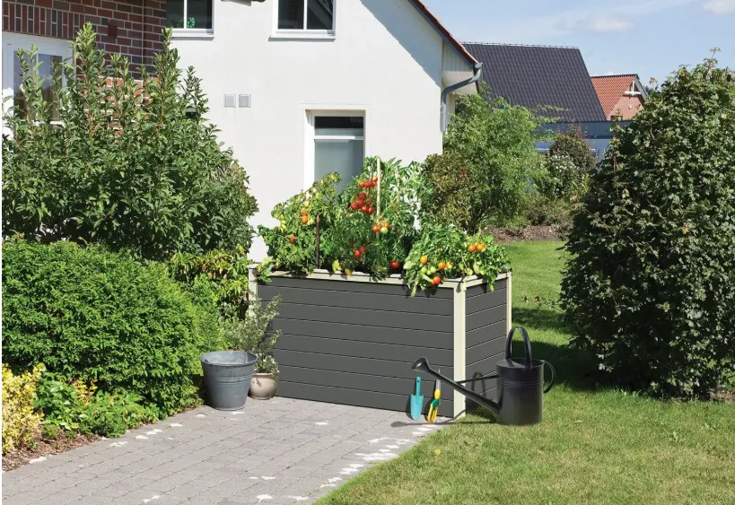 Karibu Karibu Hochbeet Lyss aus Holz mit Folie für 70,99 € inkl. Versand (statt 94,99 €)
