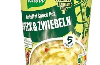 Knorr Kartoffel Snack Pot Speck & Zwiebeln 8er Pack (8x58g) für 9,49 € inkl. Prime-Versand