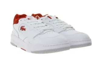 Lacoste Lineshot 124 2 Sma Herren Echtleder-Schuhe (Gr. 41 bis 45 – Weiß/Rot) für 49,99 € inkl. Versand (statt 80,00 €)