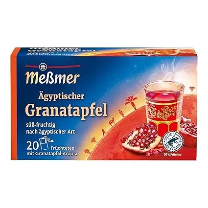 Meßmer Ländertee Ägyptischer Granatapfel Tee (20 Teebeutel Glutenfrei Laktosefrei) ab 1,89 € inkl. Prime-Versand (statt 2,38 €)