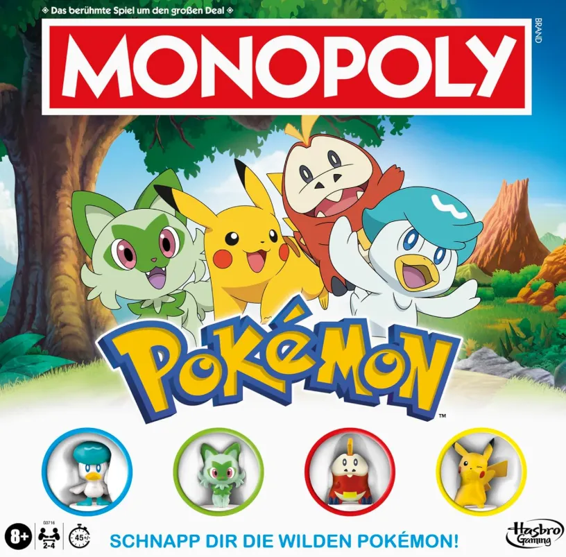 Monopoly Pokémon Edition Brettspiel – Deutsch Fassung für 20,99 € inkl. Prime-Versand (statt 29,99 €)