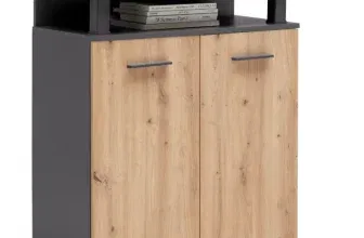Mömax Kommode Montana Anthrazit/Eiche Artisan (78/90/38 cm) ab 63,96 € Abholung (statt 99,99 €)