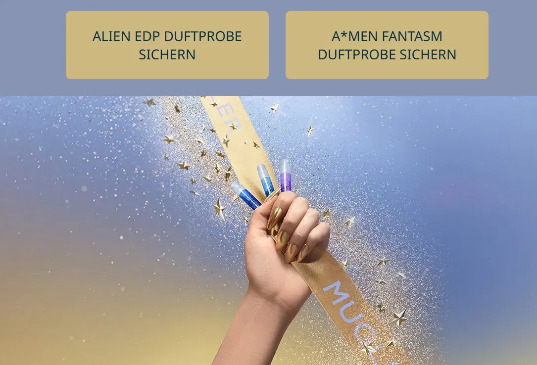 Kostenlose Mugler Duftprobe sichern – Alien EDP oder A*Men Fantasm gratis testen