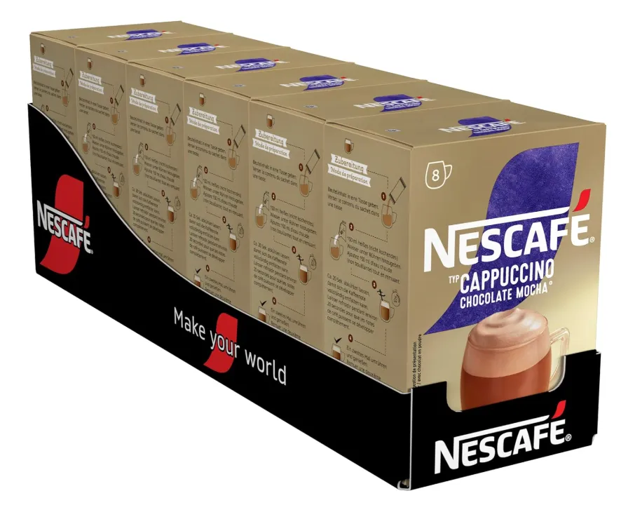 NESCAFÉ Typ Mocha Getränkepulver (6 x 13,6 g) ab 13,47 € inkl. Prime-Versand (statt 20,94 €)