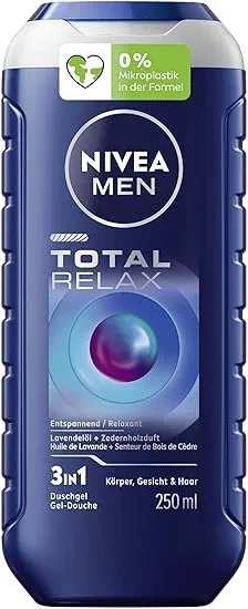 NIVEA MEN Total Relax Duschgel pH-hautneutrale Pflegedusche mit Zedernholzduft (250ml) ab 1,93 € inkl. Prime-Versand (statt 2,99 €)