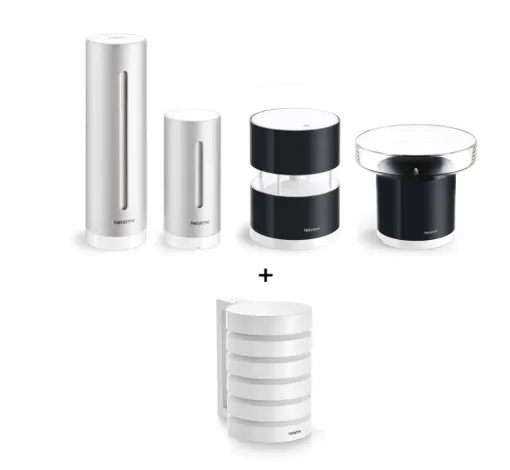 Netatmo Premium-Set Wetterstation (Basisstation + Windmesser + Regenmesser + Shield) für 189,95€ inkl. Versand (statt 316€)