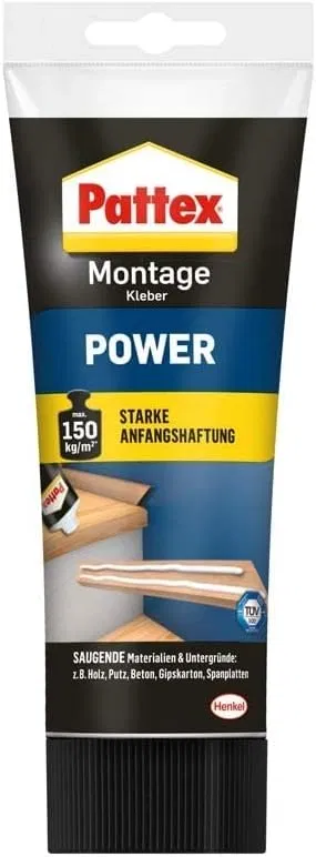 Pattex Baukleber Montagekleber Power Tube starke Anfangshaftung (250g) ab 4,37 € inkl. Prime-Versand