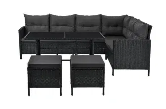 Juskys Polyrattan Lounge Manacor für 305,99 € inkl. Versand (statt 399,99 €)