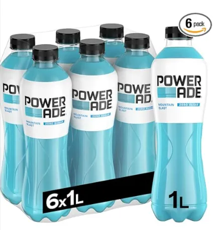 Powerade Sports Mountain Blast Zero – zuckerfreies kalorienfreise isotonisches Erfrischungsgetränk (6x1000ml) für 7,99 € inkl. Prime-Versand zzgl. Pfand (statt 12,00 €)