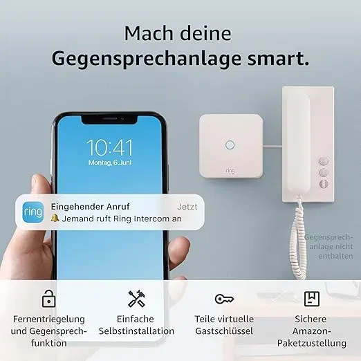 Ring Intercom von Amazon Smarte Gegensprechanlage mit Fernentriegelung für 30,99 € inkl. Prime-Versand