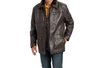 Ross & Cole Herren Lederjacke Lang (Lamm-Nappaleder, 2 Farben, Gr. 48 bis 58) für 139,30 € inkl. Versand