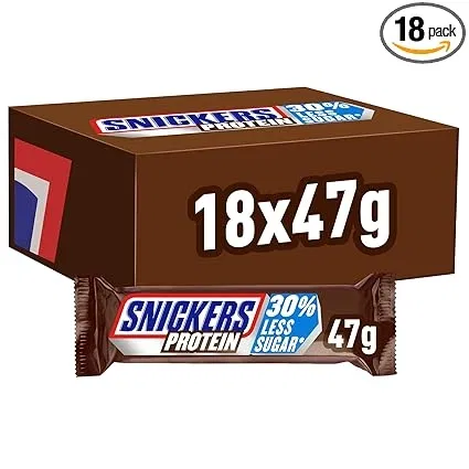 SNICKERS Protein Riegel Schokoriegel Protein Großpackung (18 x 47g) ab 25,07 € inkl. Prime-Versand (statt 40,00 €)