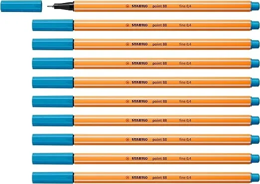 STABILO – Fineliner – point 88 (azurblau 10er Pack) für 3,74 € inkl. Prime-Versand (statt 7,50 €)